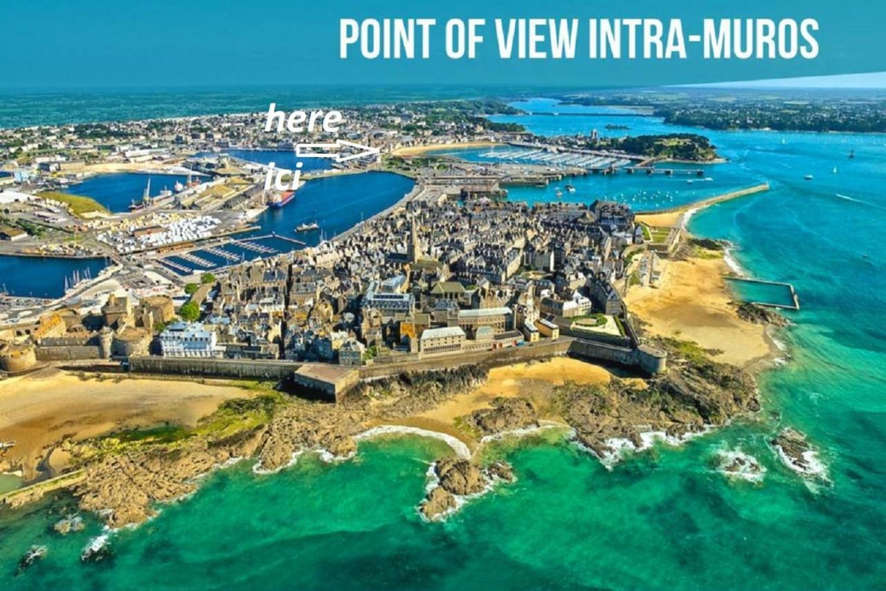 Appartement Saint Malo Vue Sur Mer Et Sur Intra Muros, Ferry, Plage Et Commerces A 50 M Bagian luar foto