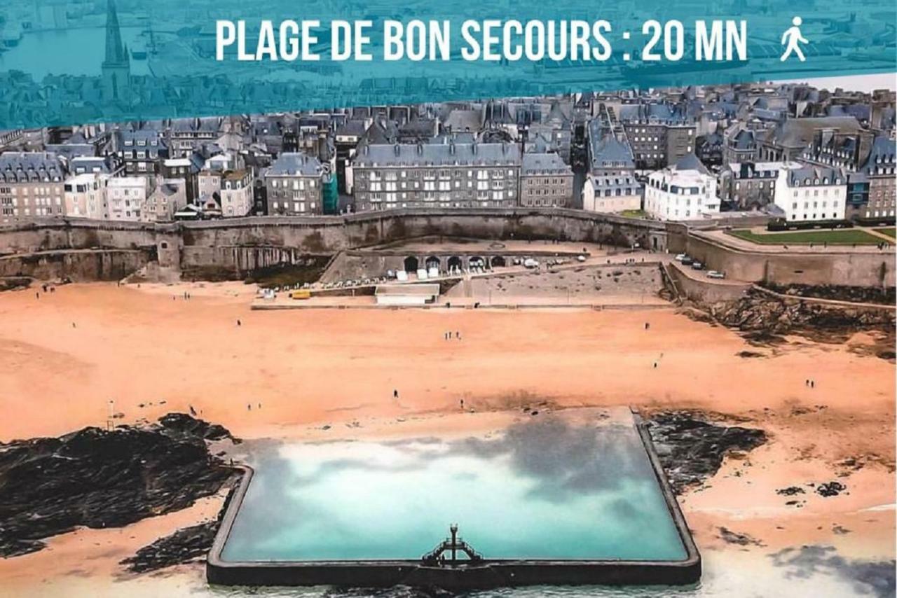 Appartement Saint Malo Vue Sur Mer Et Sur Intra Muros, Ferry, Plage Et Commerces A 50 M Bagian luar foto