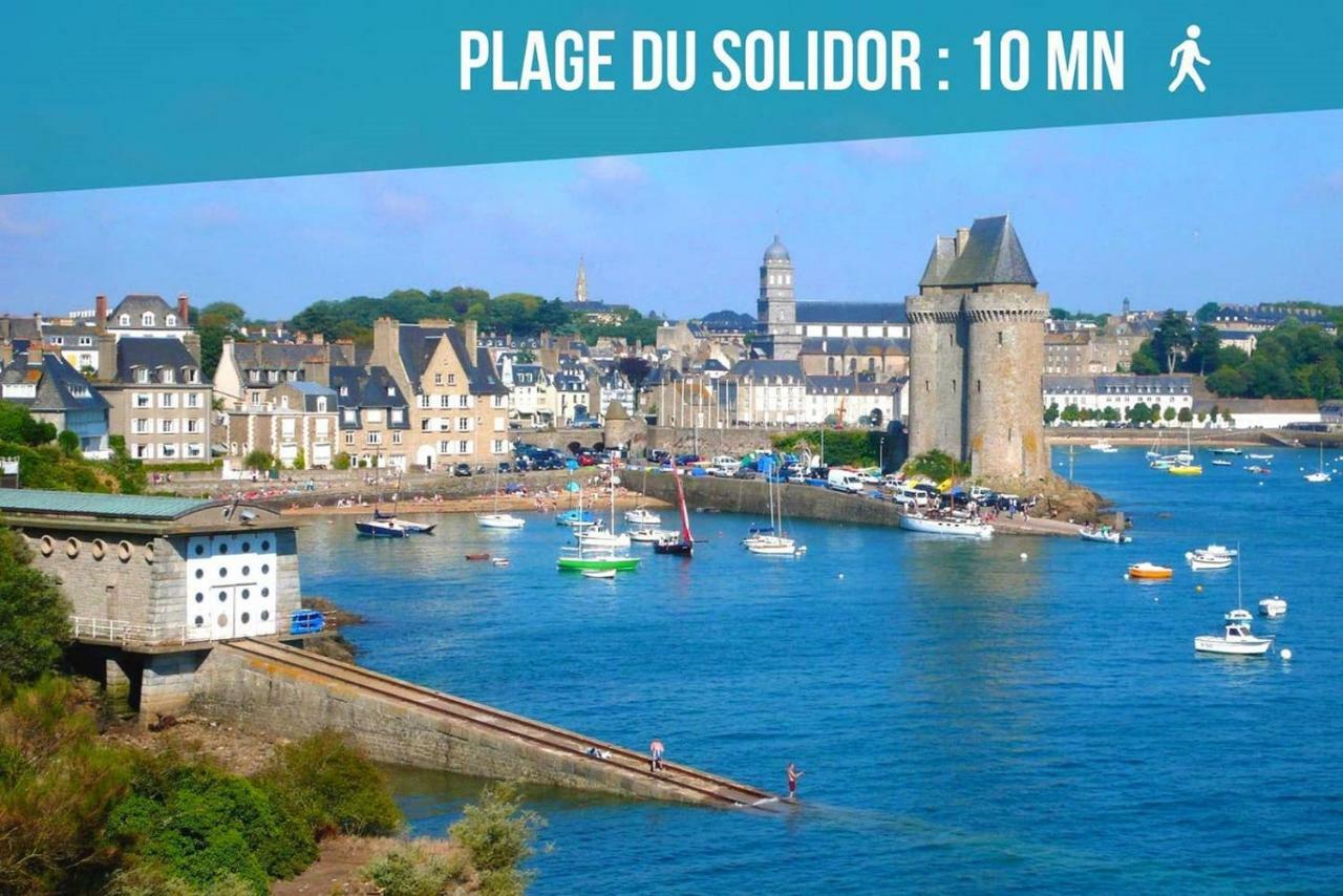 Appartement Saint Malo Vue Sur Mer Et Sur Intra Muros, Ferry, Plage Et Commerces A 50 M Bagian luar foto