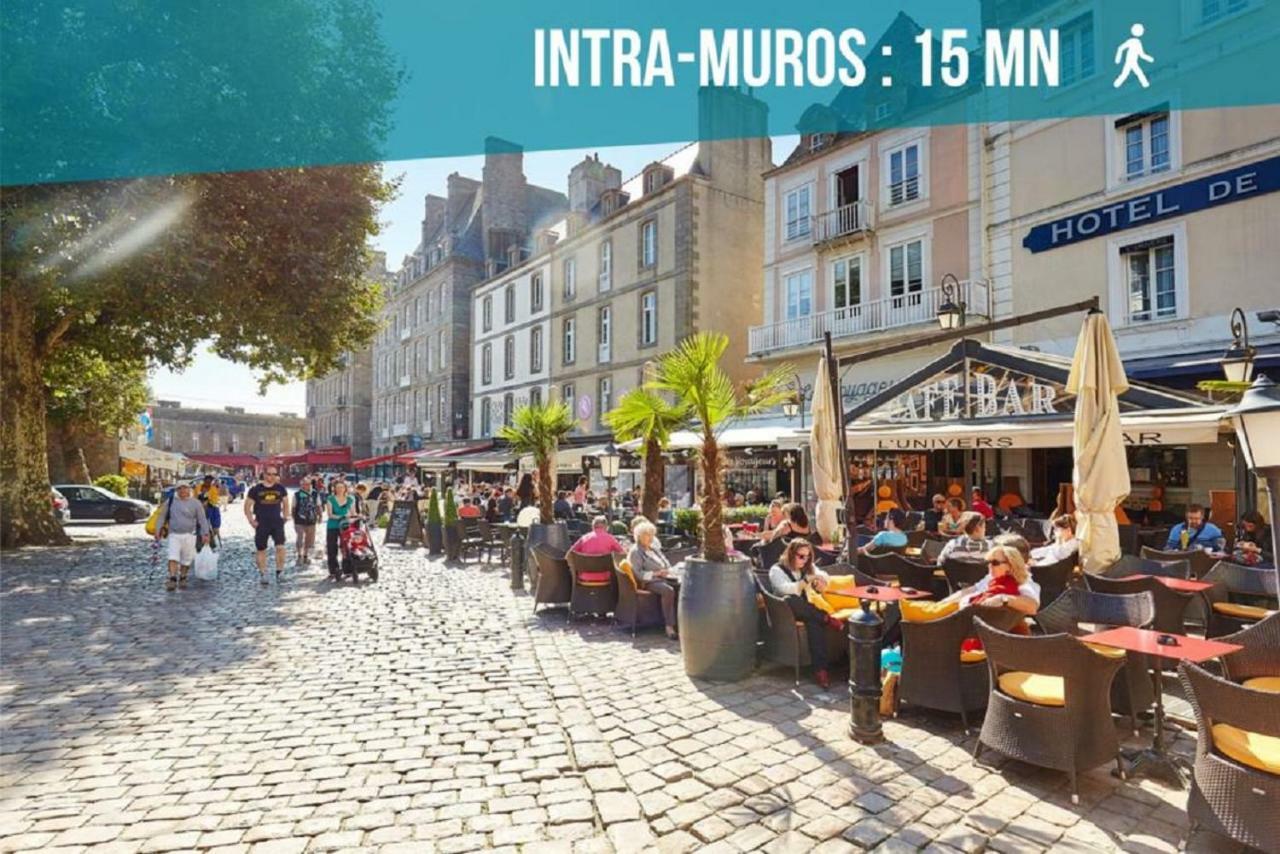Appartement Saint Malo Vue Sur Mer Et Sur Intra Muros, Ferry, Plage Et Commerces A 50 M Bagian luar foto